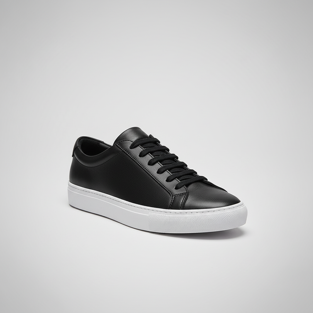 Black Sneaker — 3/4 Front