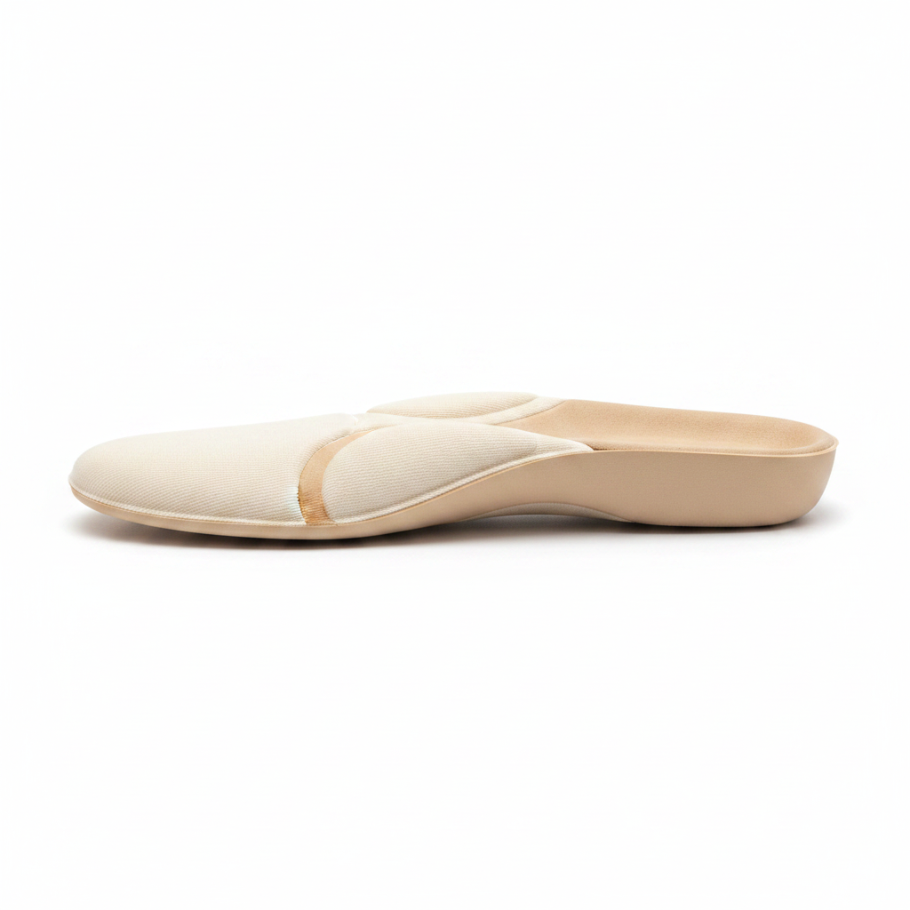 Semelles ergonomiques amovibles – fond blanc studio