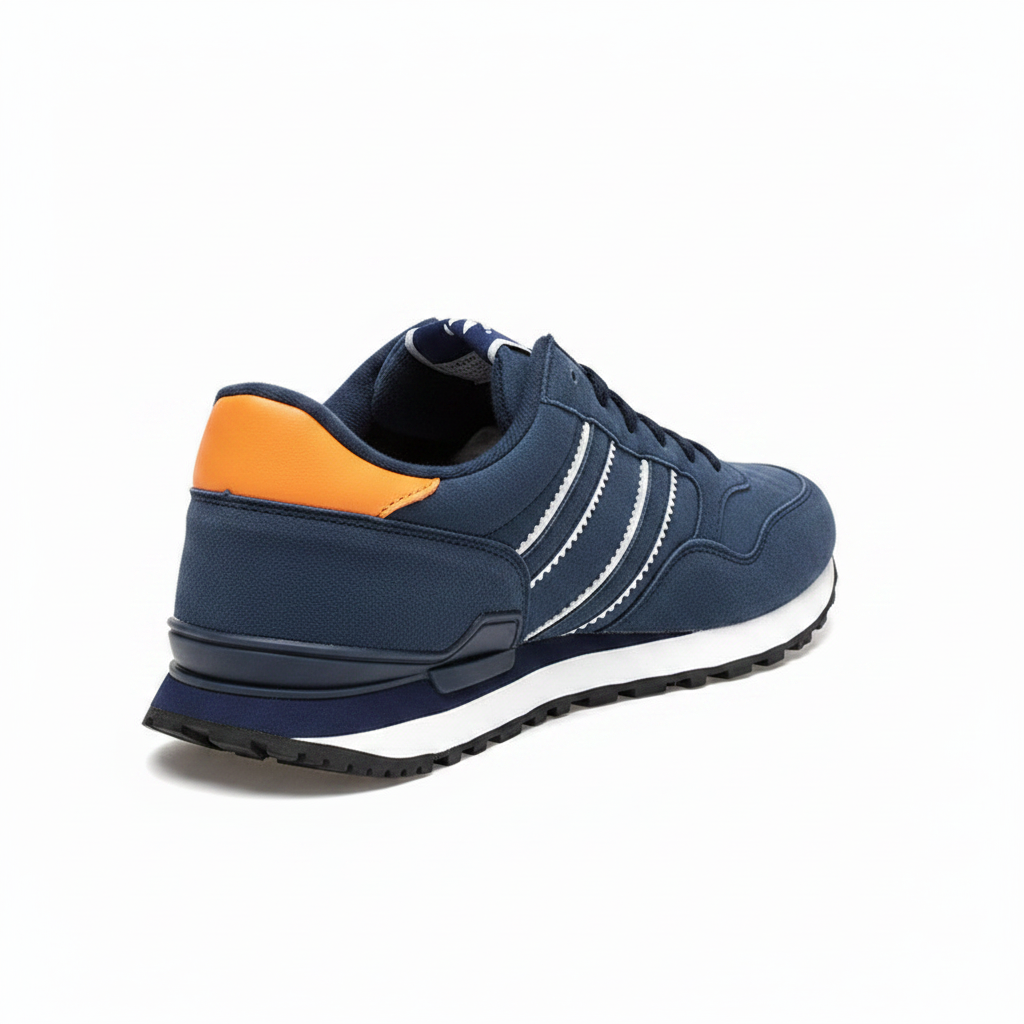 Navy Blue Runner — 3/4 Rear