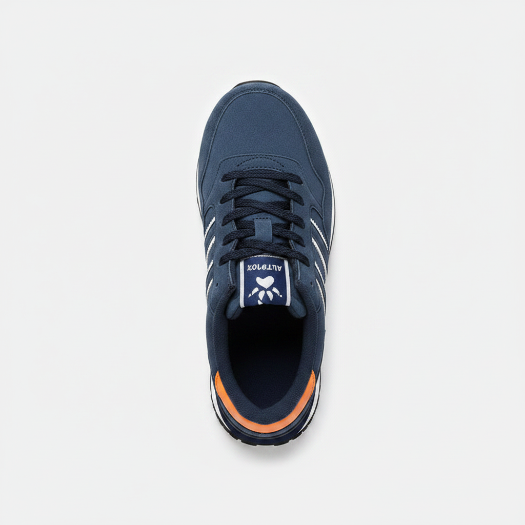 Navy Blue Runner — Top Down