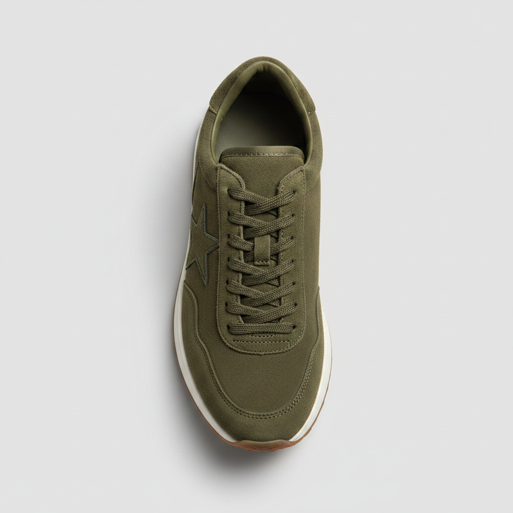 Noivin – Army Green Sneaker Top-Down