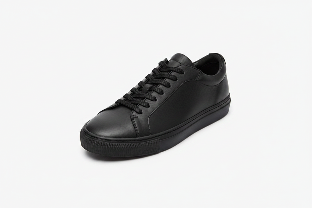 Noivin — Black Leather, 3/4 Front