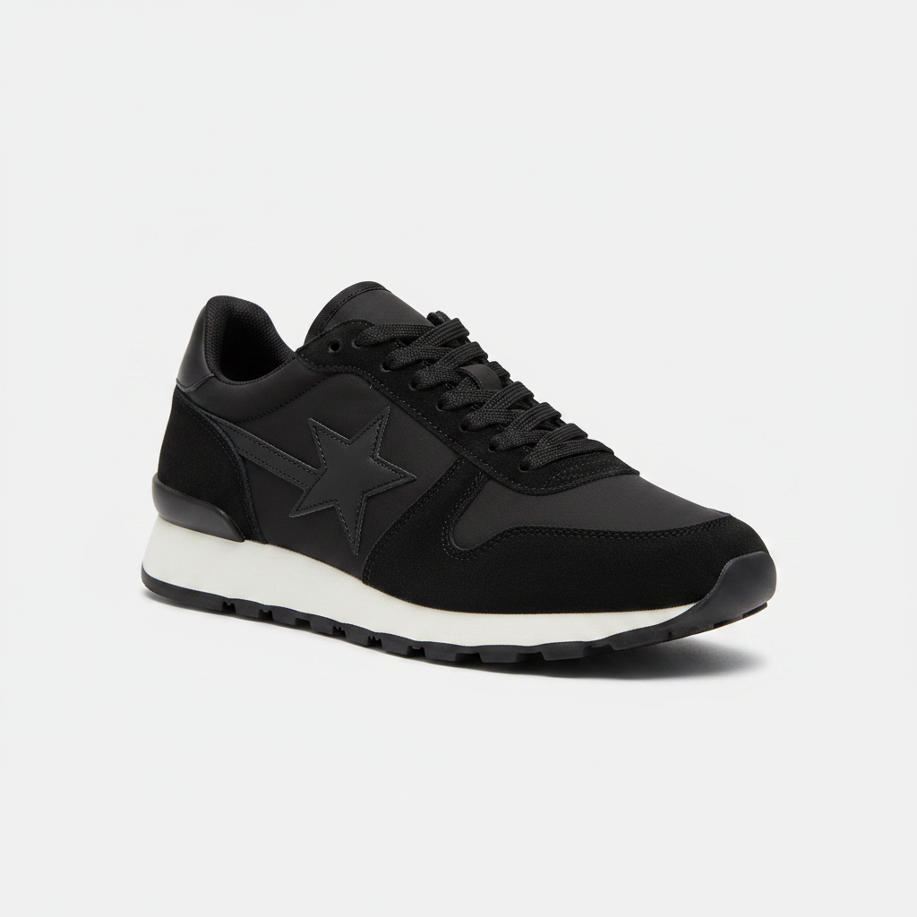 Noivin – Black Sneaker 3/4 Front
