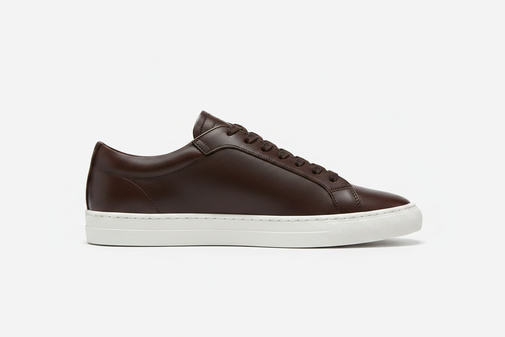 Noivin — Dark Brown Leather, Side Profile