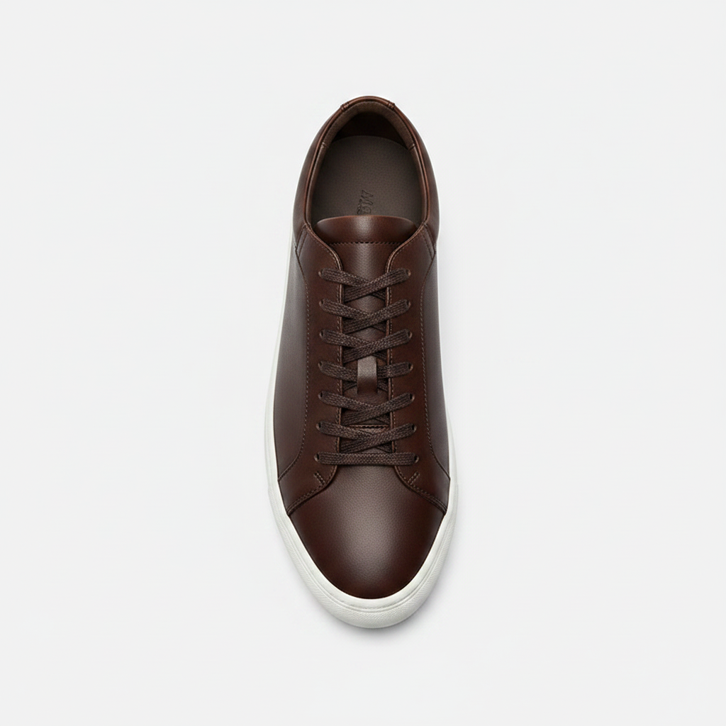 Noivin — Dark Brown Leather, Top-Down