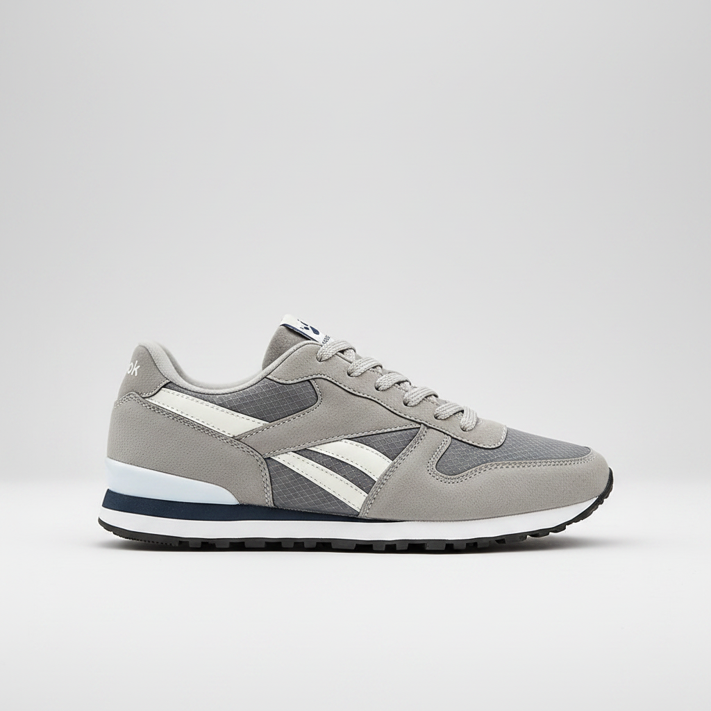 Noivin Grey-Beige Sneaker – Side Profile