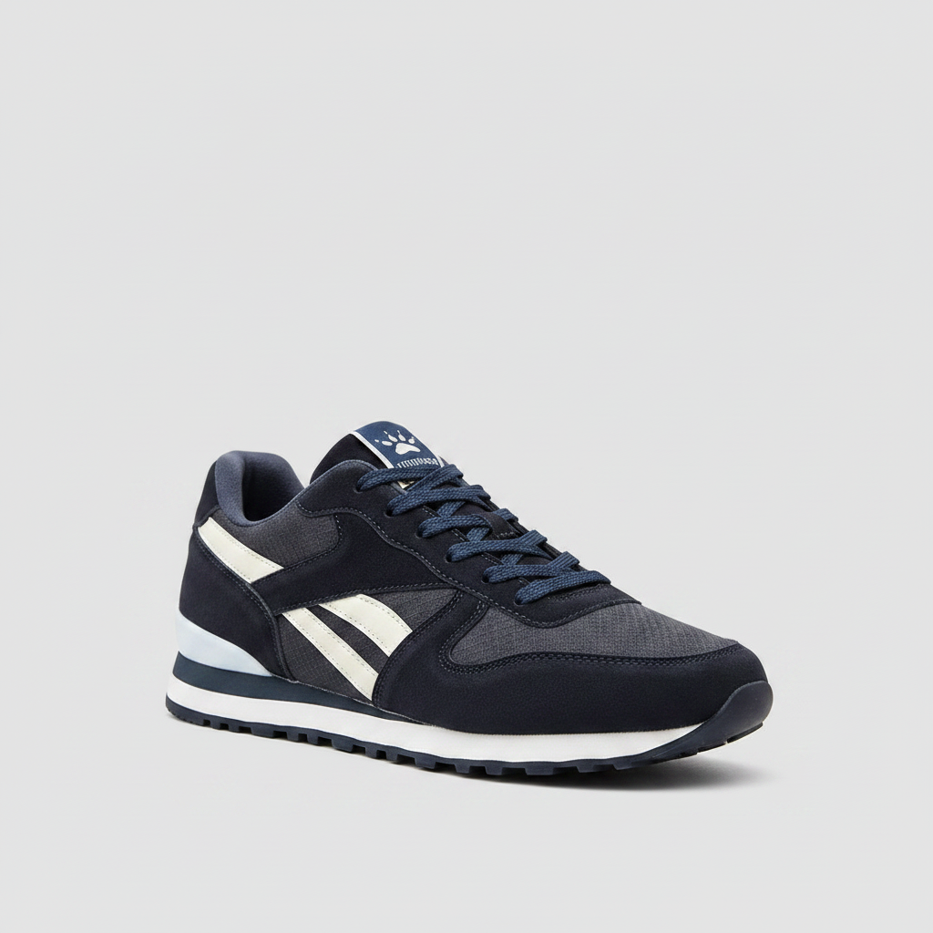 Noivin Navy Sneaker – 3/4 Front