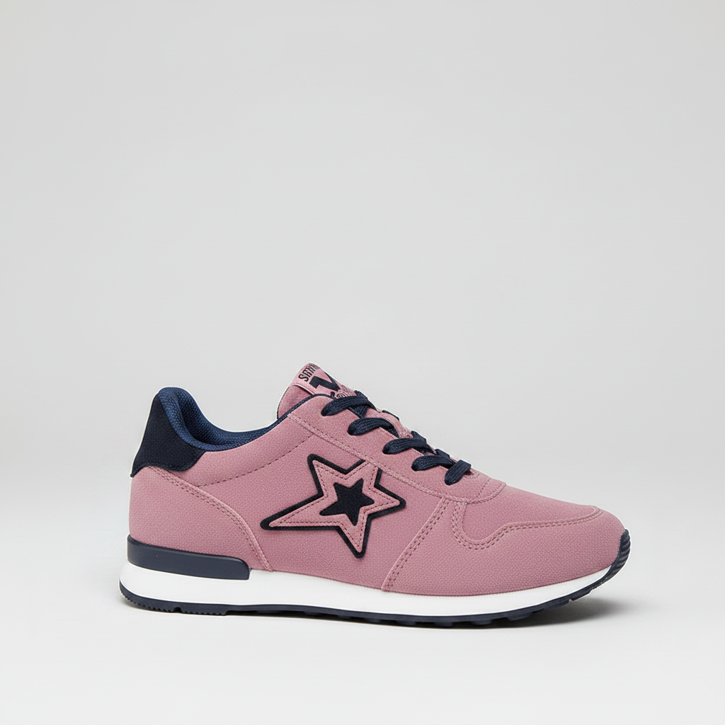 Noivin – Pink Star Sneaker 3/4 Front