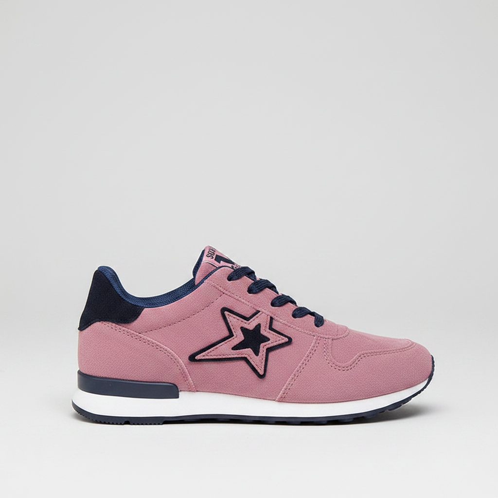 Noivin – Pink Star Sneaker Side Profile v2