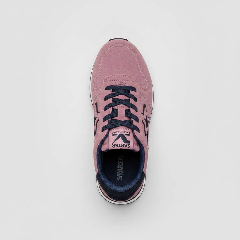 Noivin – Pink Star Sneaker Top-Down