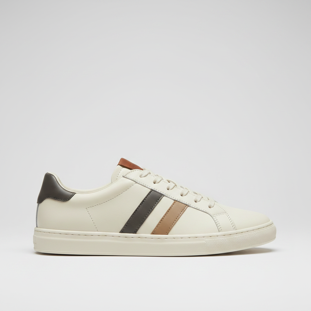 Noivin — Profil latéral centré | Cream/Grey/Taupe