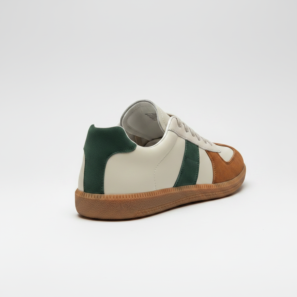 Noivin — Rear Heel Cream/Brown/Green