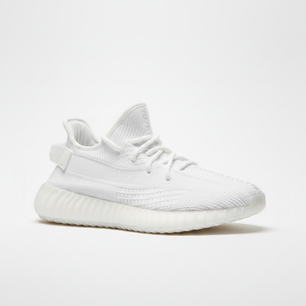 Noivin — White Knit, 3/4 Front
