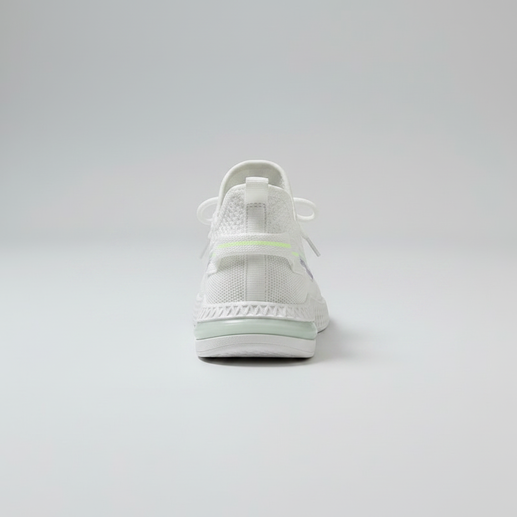 Noivin White Knit Sneaker — Vue arrière