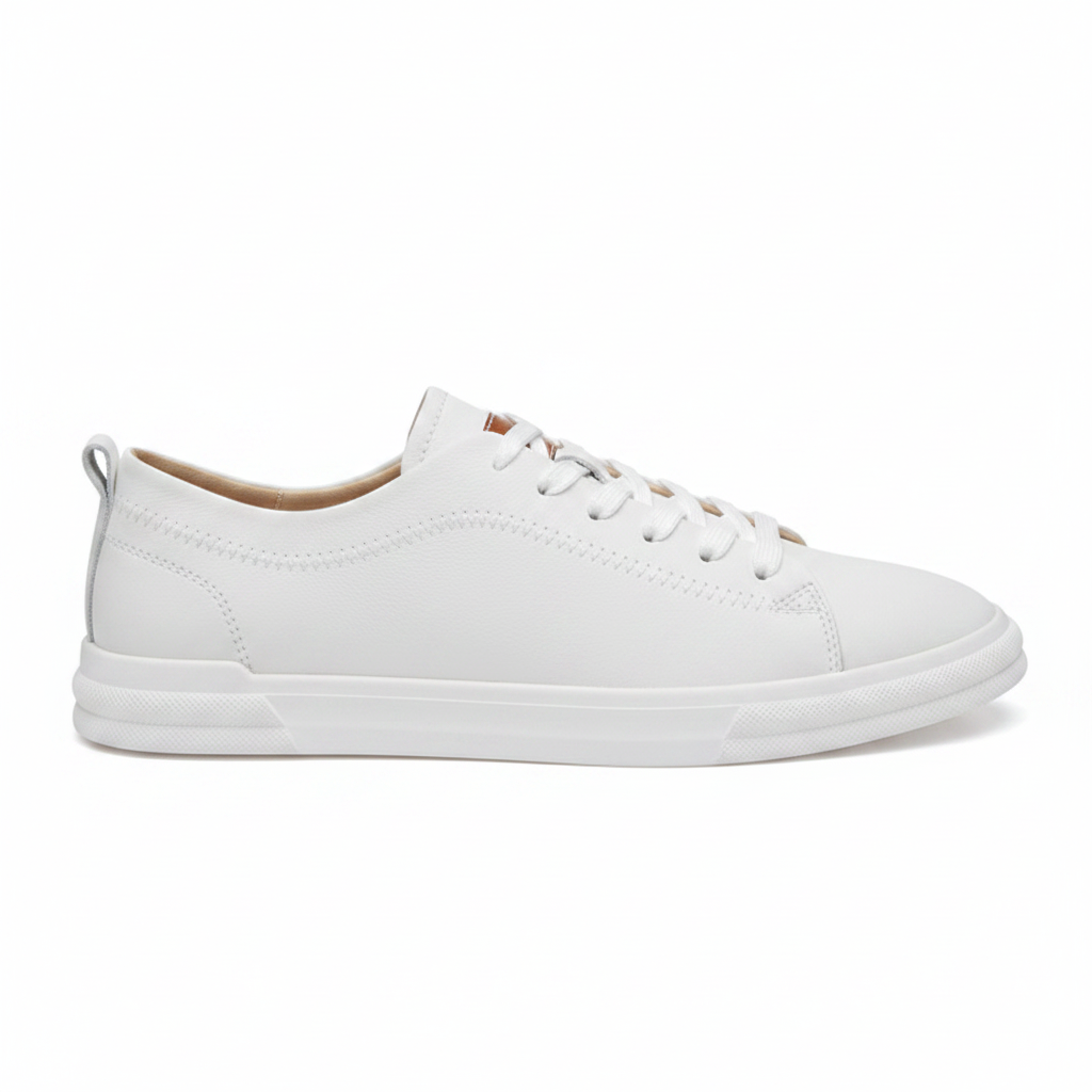Noivin — White Leather profil droit