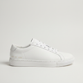 Noivin White Leather Sneaker — Side Profile
