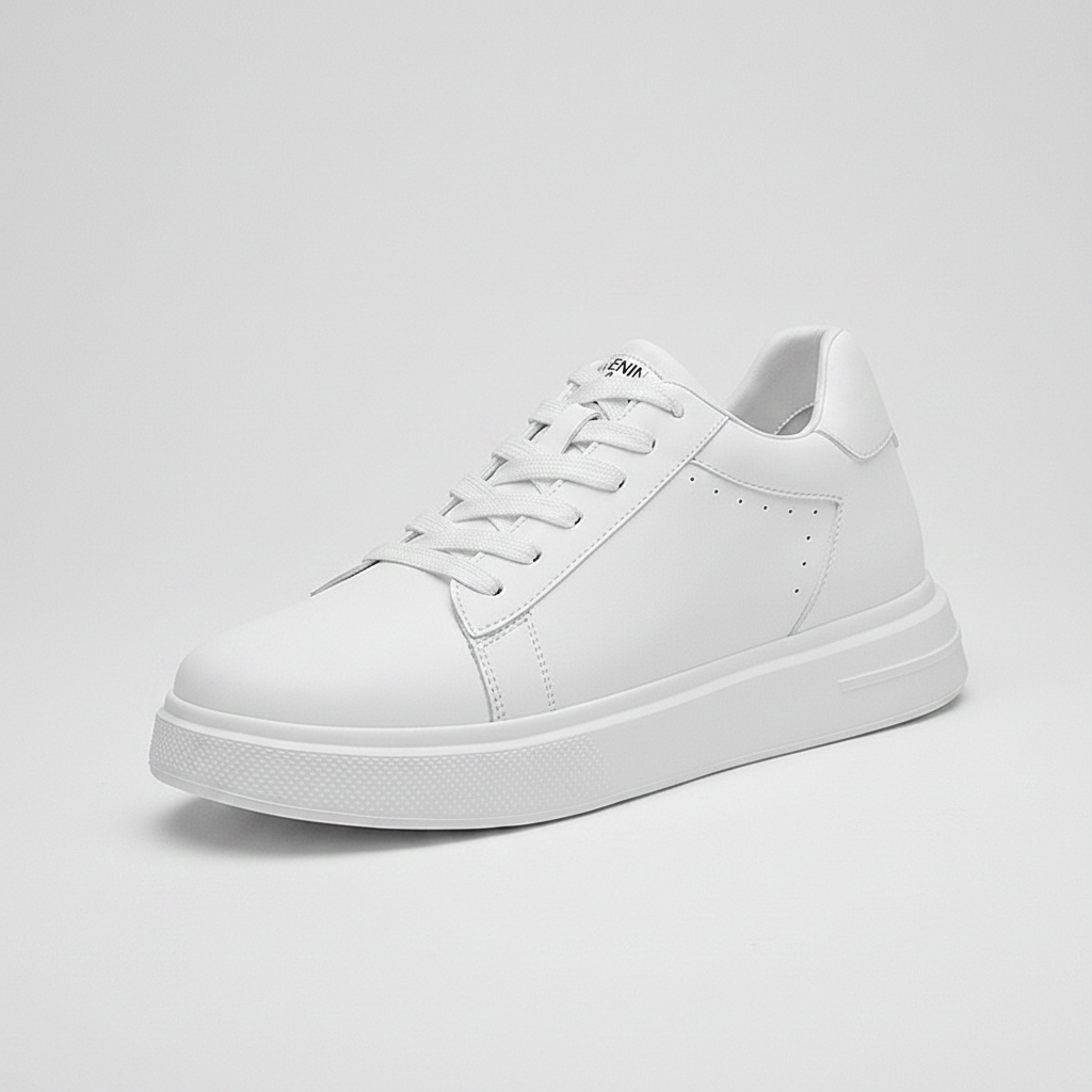 Noivin — White Sneaker 3/4 Front