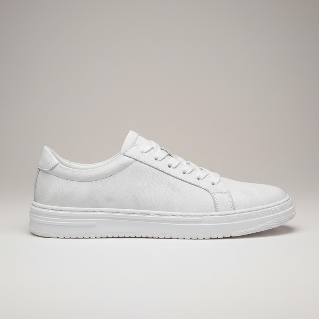 Noivin White Sneaker — Luxury Product Shot