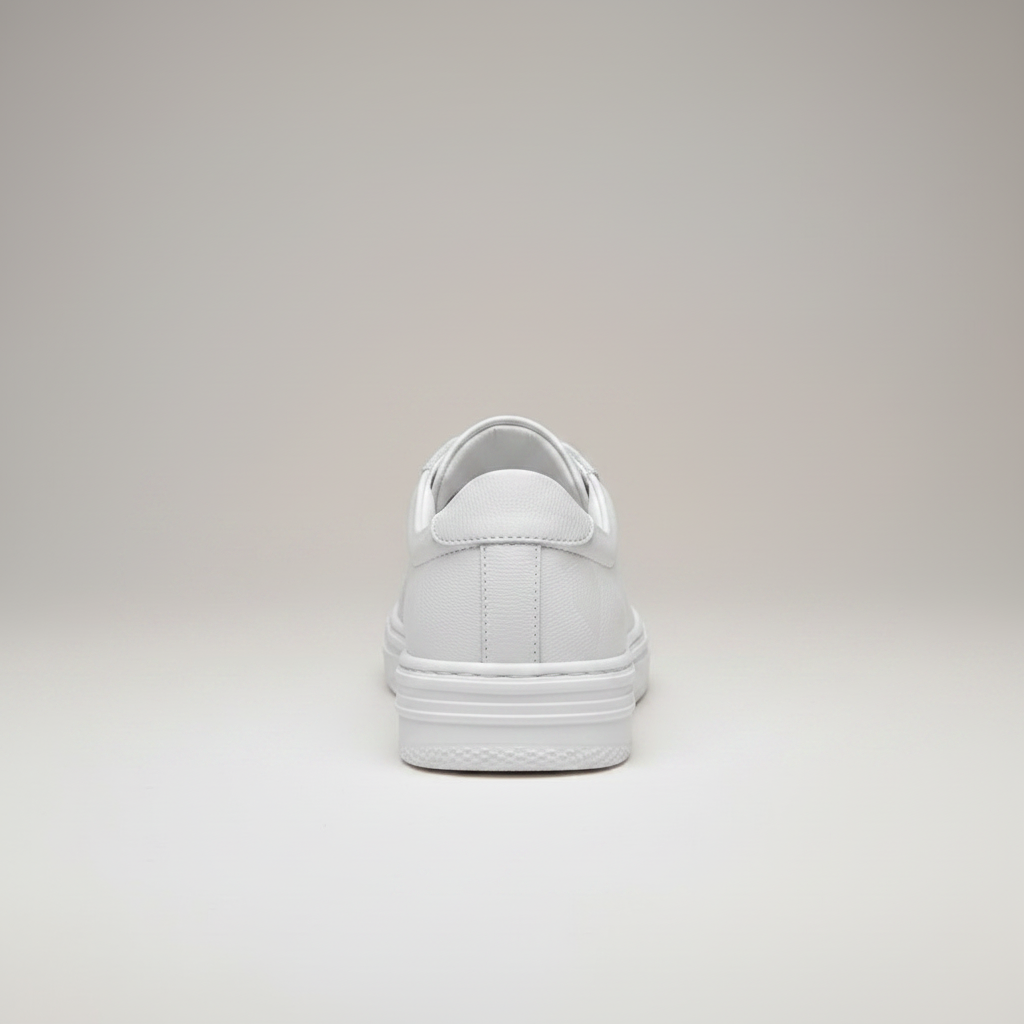 Noivin White Sneaker — Rear