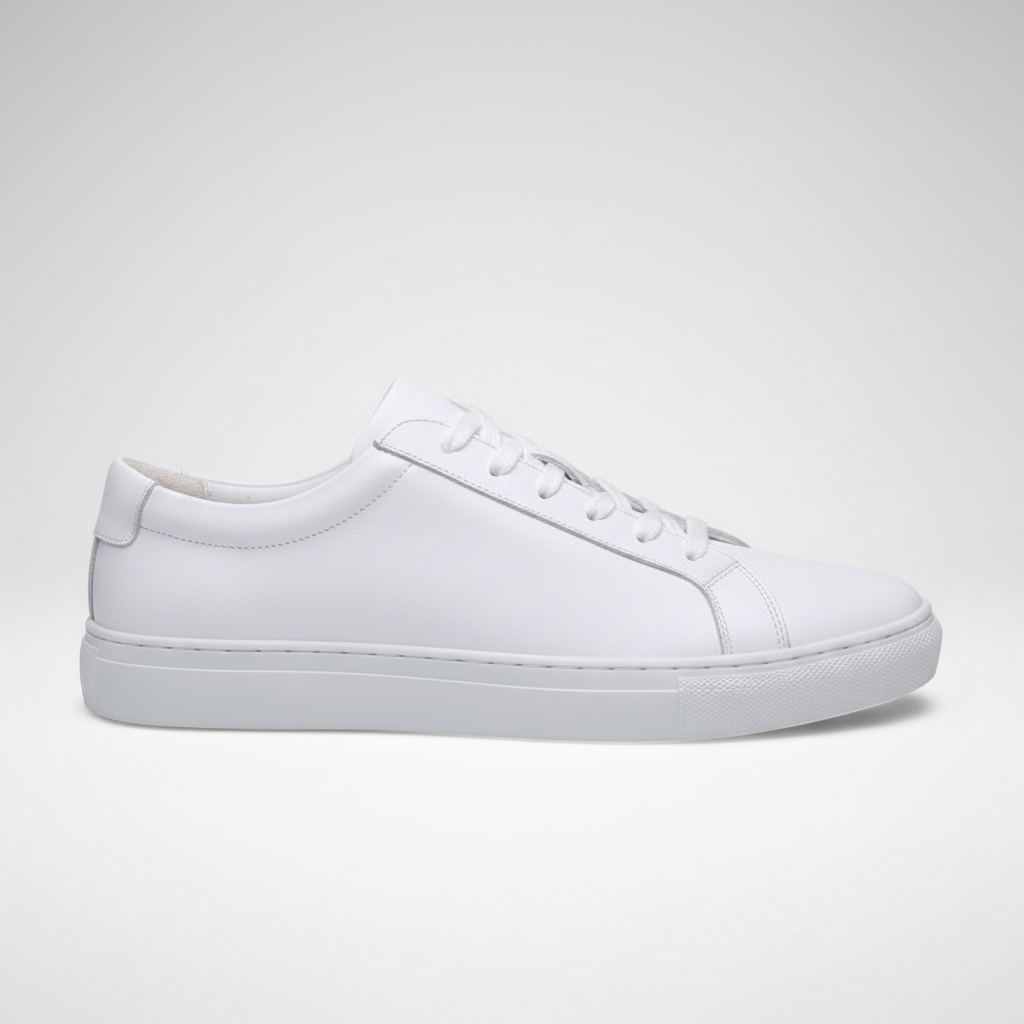 White Leather Sneaker — Noivin